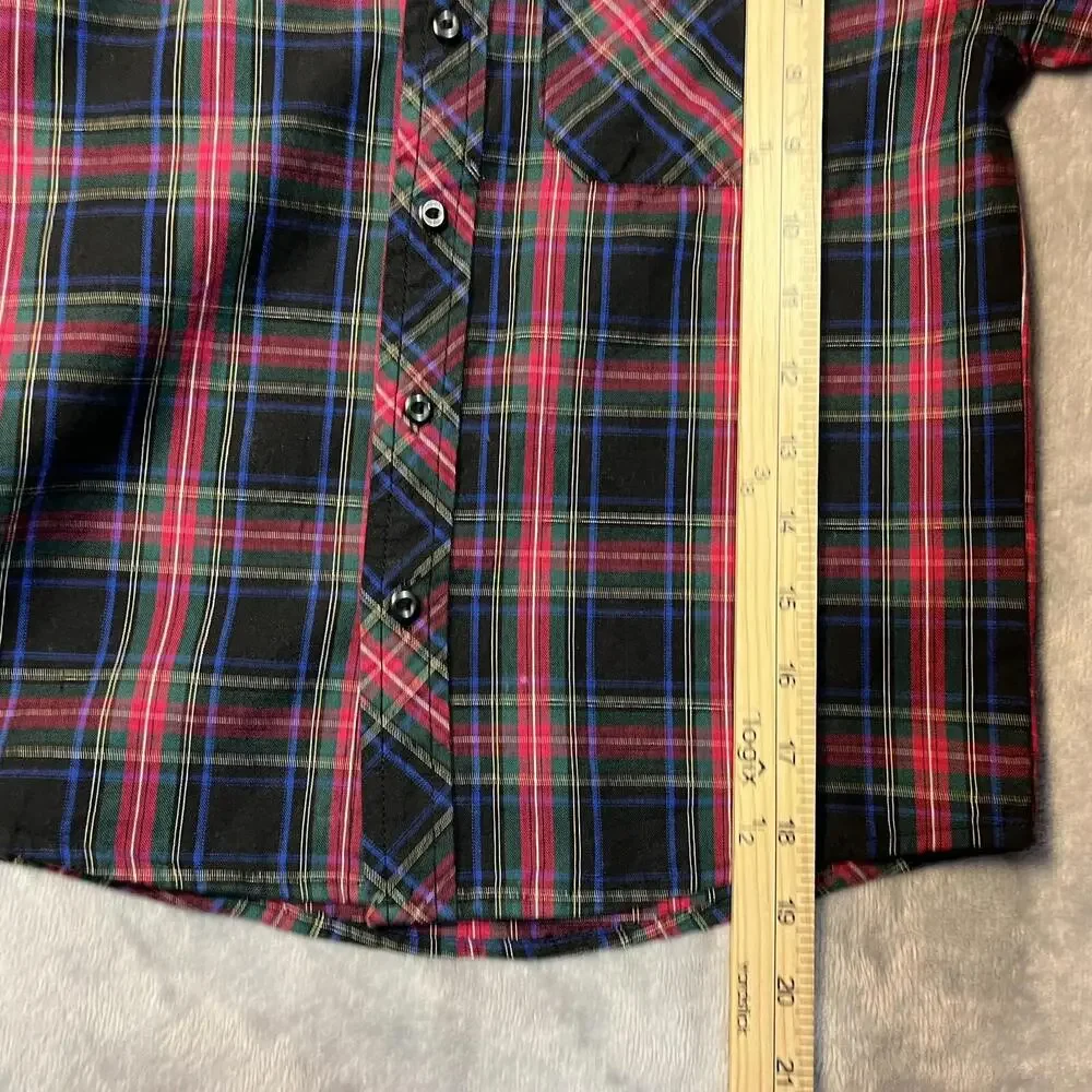 Free Assembly Shirt Boys 4/5 Plaid  Christmas Classic Preppy Holiday‎ School Top